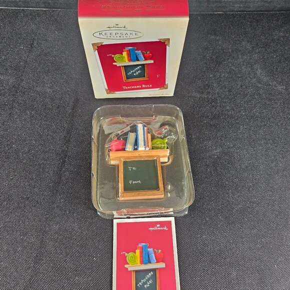 Hallmark 2003 Teachers Rule Christmas Ornament QXG 8629. New - Picture 4 of 10